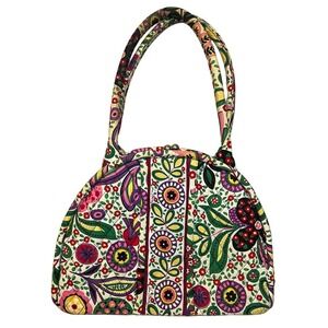Vera Bradley Eloise Viva La Vera Kiss Lock Purse Clam Shell Purse